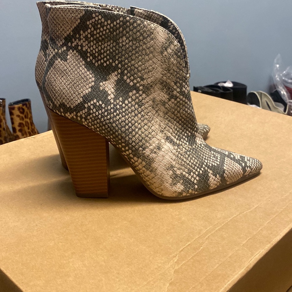 Ny co company animal print boots zara style
